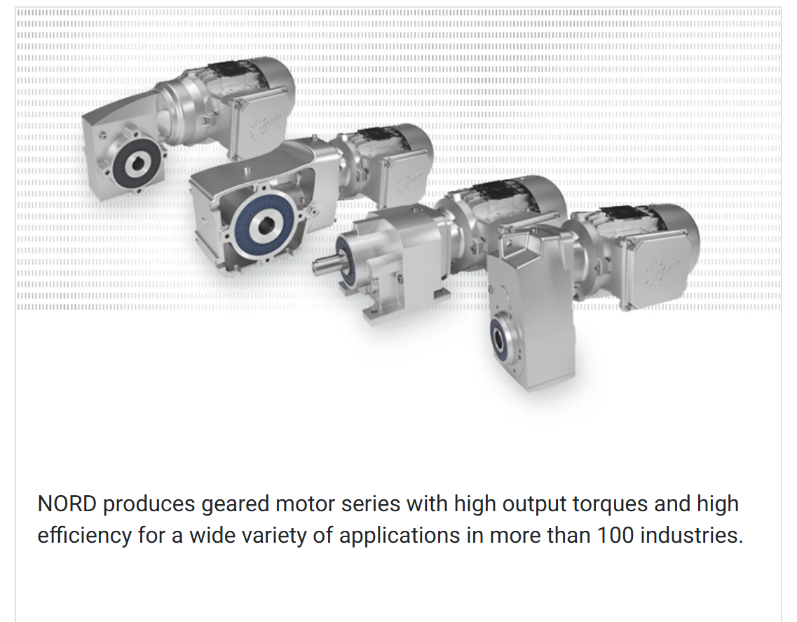 NORD Geared Motors Alternative Solutions