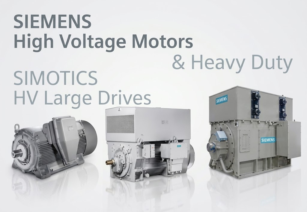 Động cơ cao thế Siemens và hệ thống truyền động công nghiệp lớn