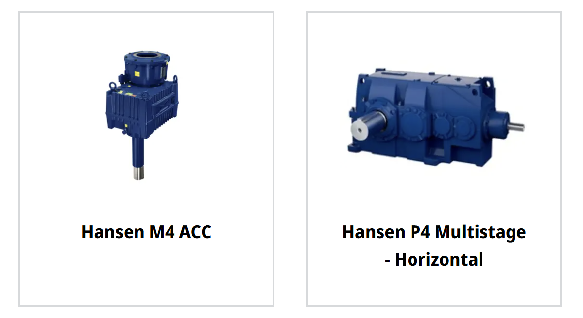 HANSEN Industriegetriebe, mehrstufige horizontale M4 ACC und P4